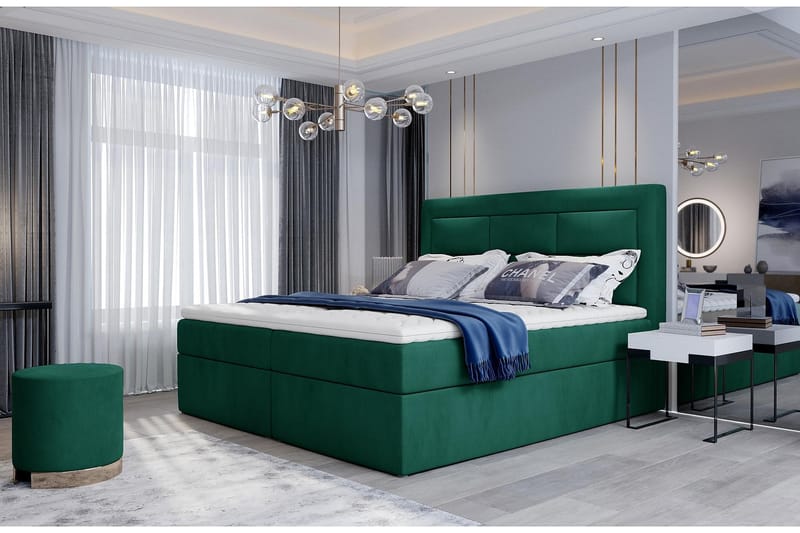 Sengepakke Montalon 180x200 cm - Grønn - Komplett sengepakke