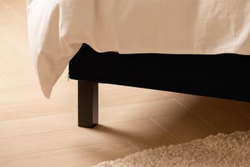 Sengepakke Nayaka 150x200 Lateksmadrass - Dypheftet gavl Svart - Møbler - Senger - Kontinentalsenger