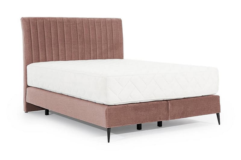 Sengepakke Rammeseng Kazusa 140x200 cm - Rosa - Rammeseng - Dobbeltsenger - Komplett sengepakke