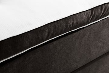 Sengepakke Rebeca 90x200 cm Knapp Gavel - Mørkegrå | fløyel - Møbler - Senger - Kontinentalsenger