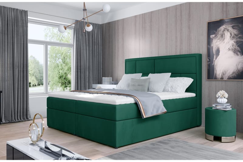 Sengepakke Varrains 140x200 cm - Grønn - Komplett sengepakke