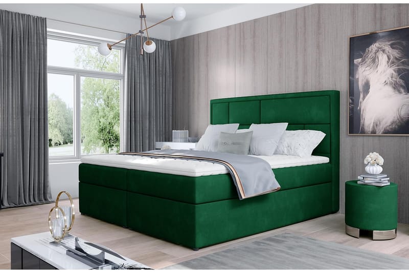 Sengepakke Varrains 160x200 cm - Grønn - Komplett sengepakke