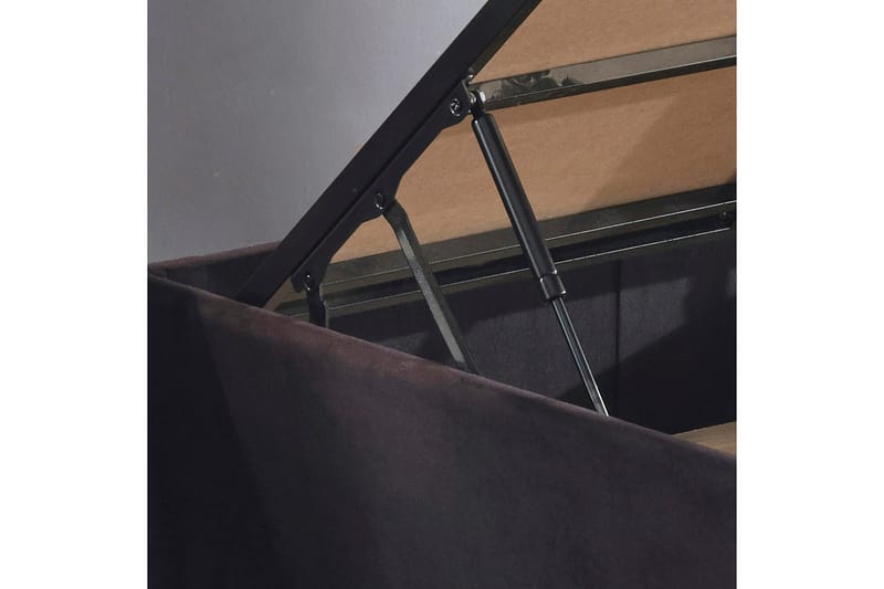 Sengeramme Misopa med Sengegavl Singel 90x190 cm - Svart - Møbler - Senger - Komplett sengepakke