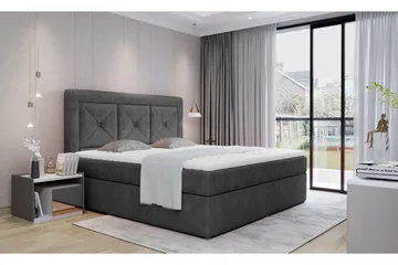 Sidria Sengepakke 140x200 cm - Grå - Møbler - Senger - Komplett sengepakke