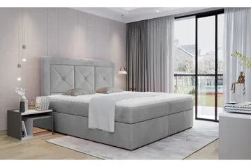 Sidria Sengepakke 140x200 cm - Grå - Møbler - Senger - Komplett sengepakke