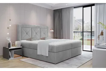 Sidria Sengepakke 160x200 cm - Grå - Møbler - Senger - Komplett sengepakke