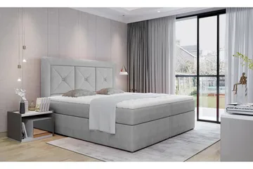 Sidria Sengepakke 160x200 cm - Grå - Møbler - Senger - Komplett sengepakke