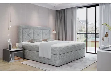 Sidria Sengepakke 180x200 cm - Grå - Møbler - Senger - Komplett sengepakke