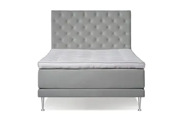 Victoria Komplett Sengepakke 140x200 - Lysegrå - Møbler - Senger - Kontinentalsenger