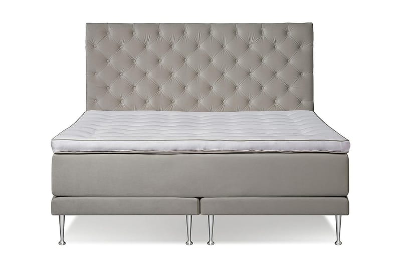 VICTORIA Kontinentalseng 160 - Beige - Møbler - Senger - Kontinentalsenger