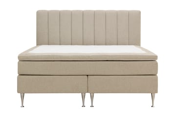 Komplett Sengpakke Hilton High 160x200 cm - Beige - Møbler - Senger - Kontinentalsenger