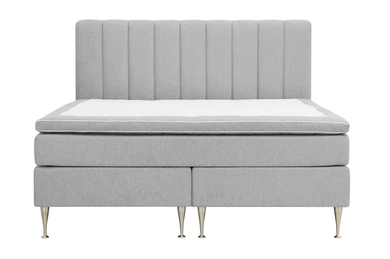 Komplett Sengpakke Hilton High 160x200 cm - Grå - Møbler - Senger - Kontinentalsenger