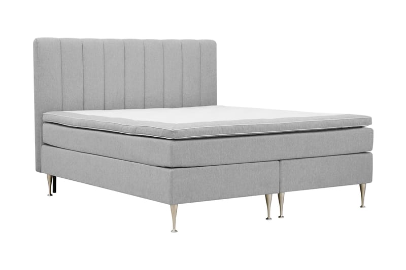Komplett Sengpakke Hilton High 180x200 cm - Grå - Møbler - Senger - Kontinentalsenger