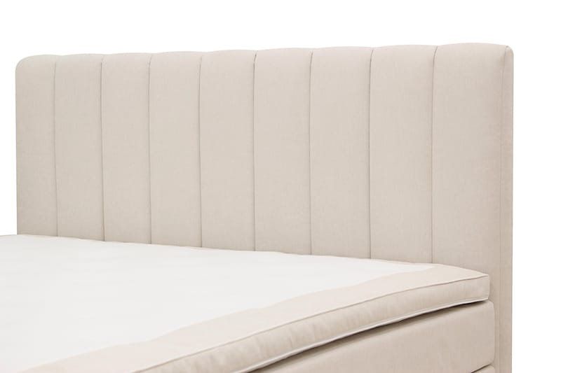 Komplett Sengpakke Hilton High 180x200 cm - Lys beige - Møbler - Senger - Kontinentalsenger