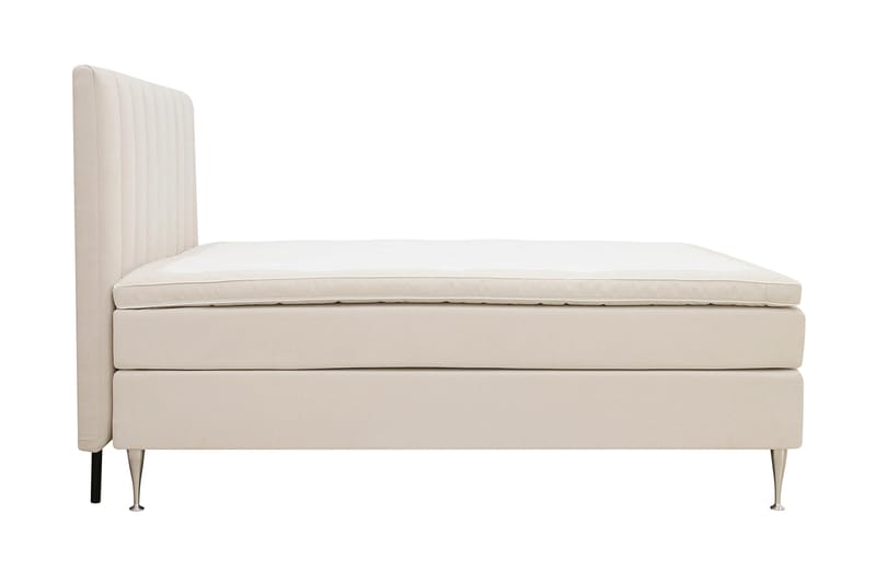 Komplett Sengpakke Hilton High 180x200 cm - Lys beige - Møbler - Senger - Kontinentalsenger