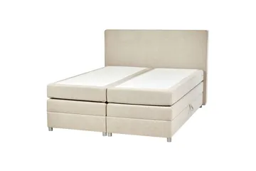 Kontinentalsäng Beliani Minister Beige-Silver, 160x200 cm Beige 160x200 - Møbler - Senger - Kontinentalsenger