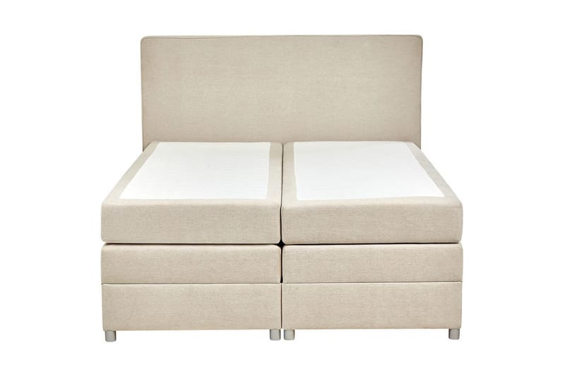 Kontinentalsäng Beliani Minister Beige-Silver, 160x200 cm Beige 160x200 - Møbler - Senger - Kontinentalsenger
