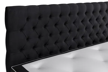 Kontinentalseng Celine 160x200 cm - Svart/Fløyel - Møbler - Senger - Kontinentalsenger