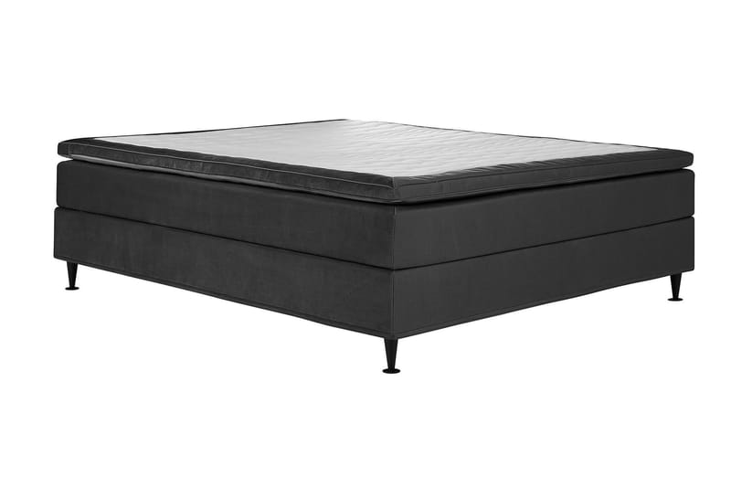 Kontinentalseng Chilla Pluss 140x200 cm - Mørkegrå - Kontinentalsenger - Komplett sengepakke