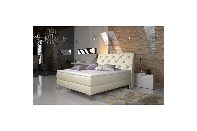 Kontinentalseng Eltap Adel, 160x200 cm, Soft 33, Beige