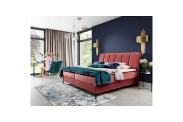 Kontinentalseng Eltap Aderito - 160x200 cm, Kronos 29, Kronos 29 Pasy 2, Rosa - Møbler - Senger - Kontinentalsenger