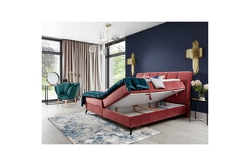 Kontinentalseng Eltap Aderito - 180x200 cm, Kronos 29, Kronos 29 Pasy 2, Rosa - Møbler - Senger - Kontinentalsenger