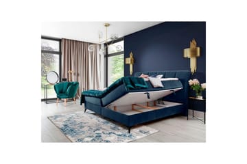 Kontinentalseng Eltap Aderito - 180x200 cm, Monolith 77, Blå - Møbler - Senger - Kontinentalsenger