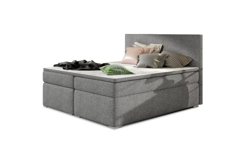 Kontinentalseng Eltap Divalo - Sawana 21, Grå, 160x200 cm - Møbler - Senger - Kontinentalsenger