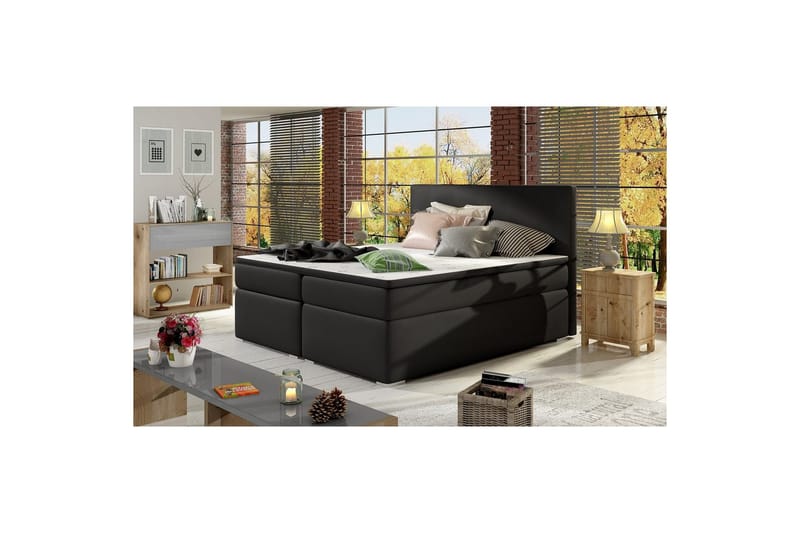 Kontinentalseng Eltap Divalo - Soft 11, Svart, 180x200 cm - Møbler - Senger - Kontinentalsenger