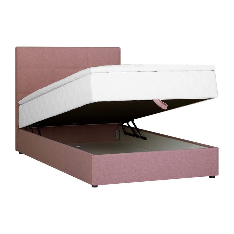 Kontinentalseng Kalen med madrass 120x200 cm - rosa - Møbler - Senger - Kontinentalsenger