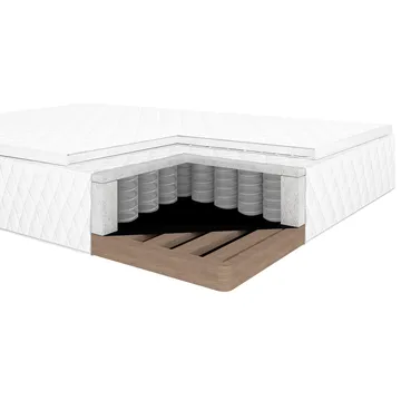 Kontinentalseng Kalen med madrass 120x200 cm - rosa - Møbler - Senger - Kontinentalsenger