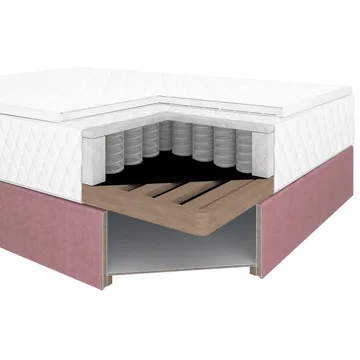 Kontinentalseng Kalen med madrass 120x200 cm - rosa - Møbler - Senger - Kontinentalsenger