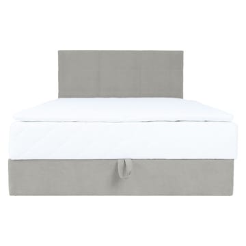 Kontinentalseng Kalen med madrass 140x200 cm - mørk beige - Møbler - Senger - Kontinentalsenger