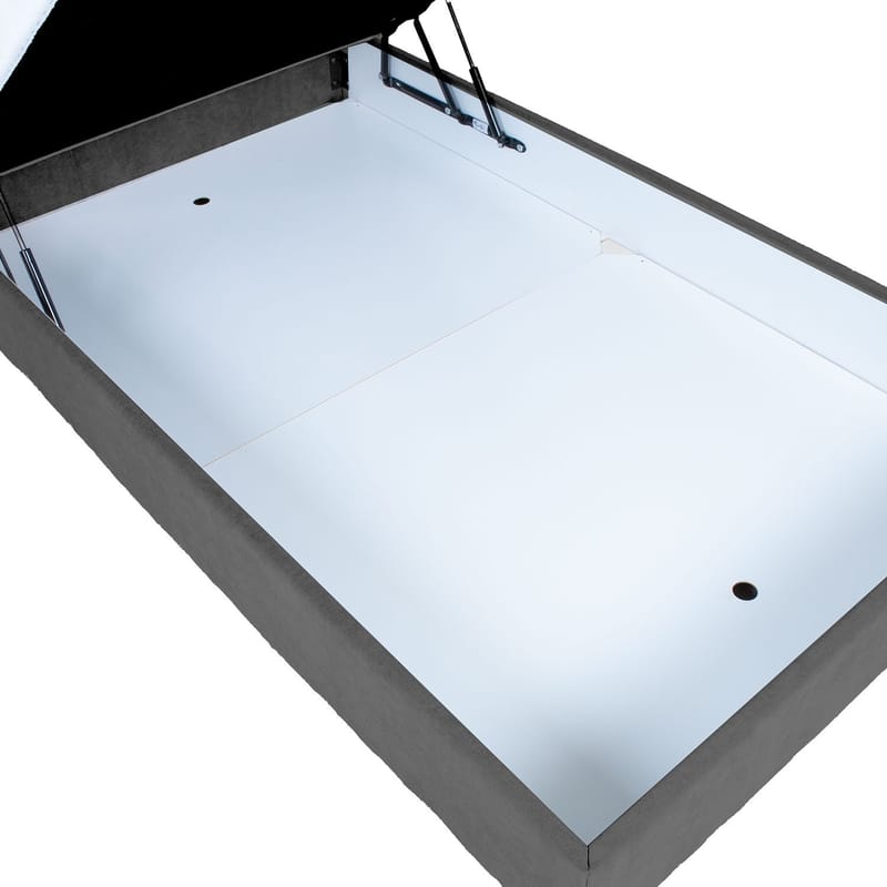 Kontinentalseng Kalen med madrass 140x200 cm - mørk grå - Møbler - Senger - Kontinentalsenger