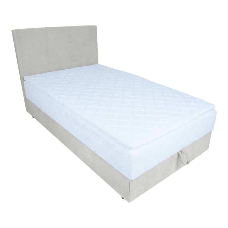 Kontinentalseng Kalen med madrass 90x200 cm - mørk beige - Møbler - Senger - Kontinentalsenger