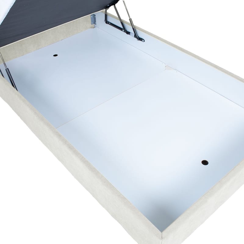 Kontinentalseng Kalen med madrass 90x200 cm - mørk beige - Møbler - Senger - Kontinentalsenger