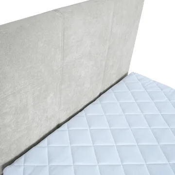 Kontinentalseng Kalen med madrass 90x200 cm - mørk beige - Møbler - Senger - Kontinentalsenger