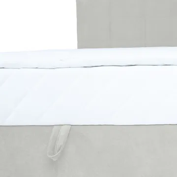 Kontinentalseng Kalen med madrass 90x200 cm - mørk beige - Møbler - Senger - Kontinentalsenger