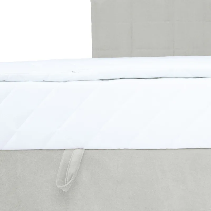 Kontinentalseng Kalen med madrass 90x200 cm - mørk beige - Møbler - Senger - Kontinentalsenger