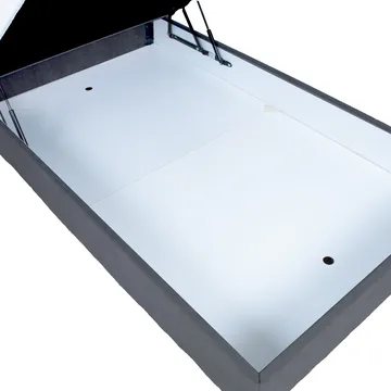 Kontinentalseng Kalen med madrass 90x200 cm - Mørkegrå - Møbler - Senger - Kontinentalsenger