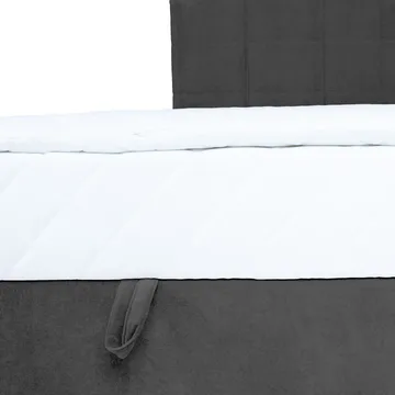 Kontinentalseng Kalen med madrass 90x200 cm - Mørkegrå - Møbler - Senger - Kontinentalsenger