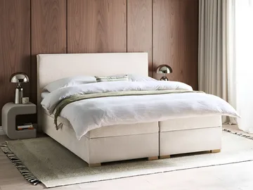 Kontinentalseng Major 160x200 cm - Lys beige - Møbler - Senger - Kontinentalsenger