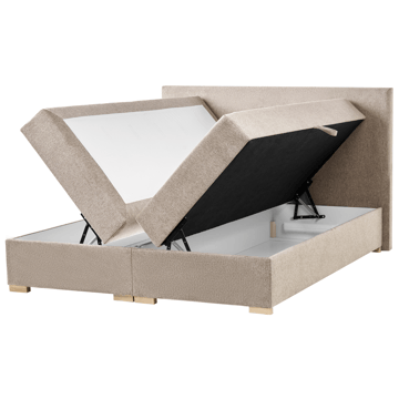 Kontinentalseng Major 160x200 cm - Taupe - Møbler - Senger - Kontinentalsenger