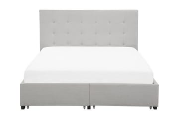 Kontinentalseng Mooneyrow med Oppbevaring 140x200 - Grå - Møbler - Senger - Senger med oppbevaring