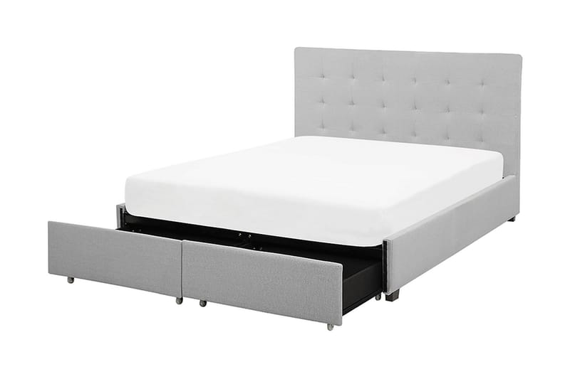 Kontinentalseng Mooneyrow med Oppbevaring 140x200 - Grå - Møbler - Senger - Senger med oppbevaring