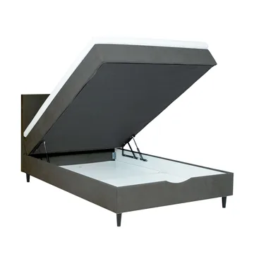 Kontinentalseng Odviks 120x200 cm - Mørkegrå - Møbler - Senger - Kontinentalsenger