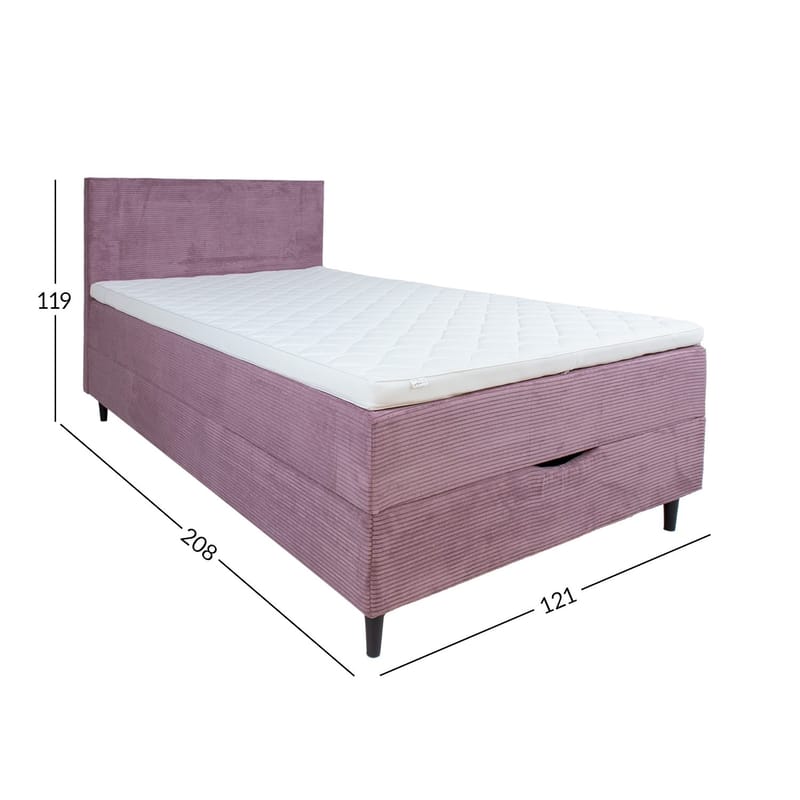 Kontinentalseng Odviks 120x200 cm - Rosa - Møbler - Senger - Kontinentalsenger