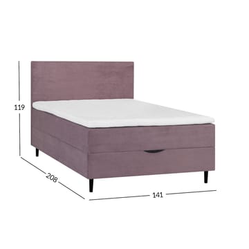 Kontinentalseng Odviks 140x200 cm - rosa - Møbler - Senger - Kontinentalsenger