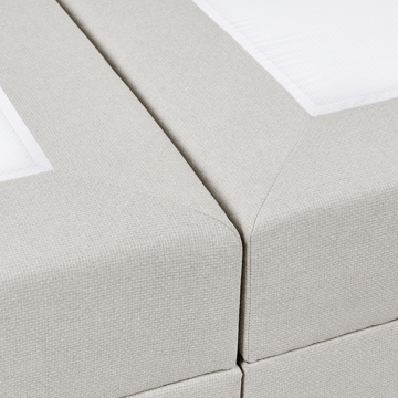 Kontinentalseng Officer 160x200 cm - Off-white - Møbler - Senger - Kontinentalsenger