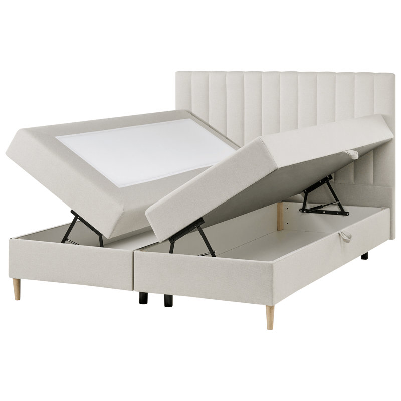 Kontinentalseng Officer 160x200 cm - Off-white - Møbler - Senger - Kontinentalsenger